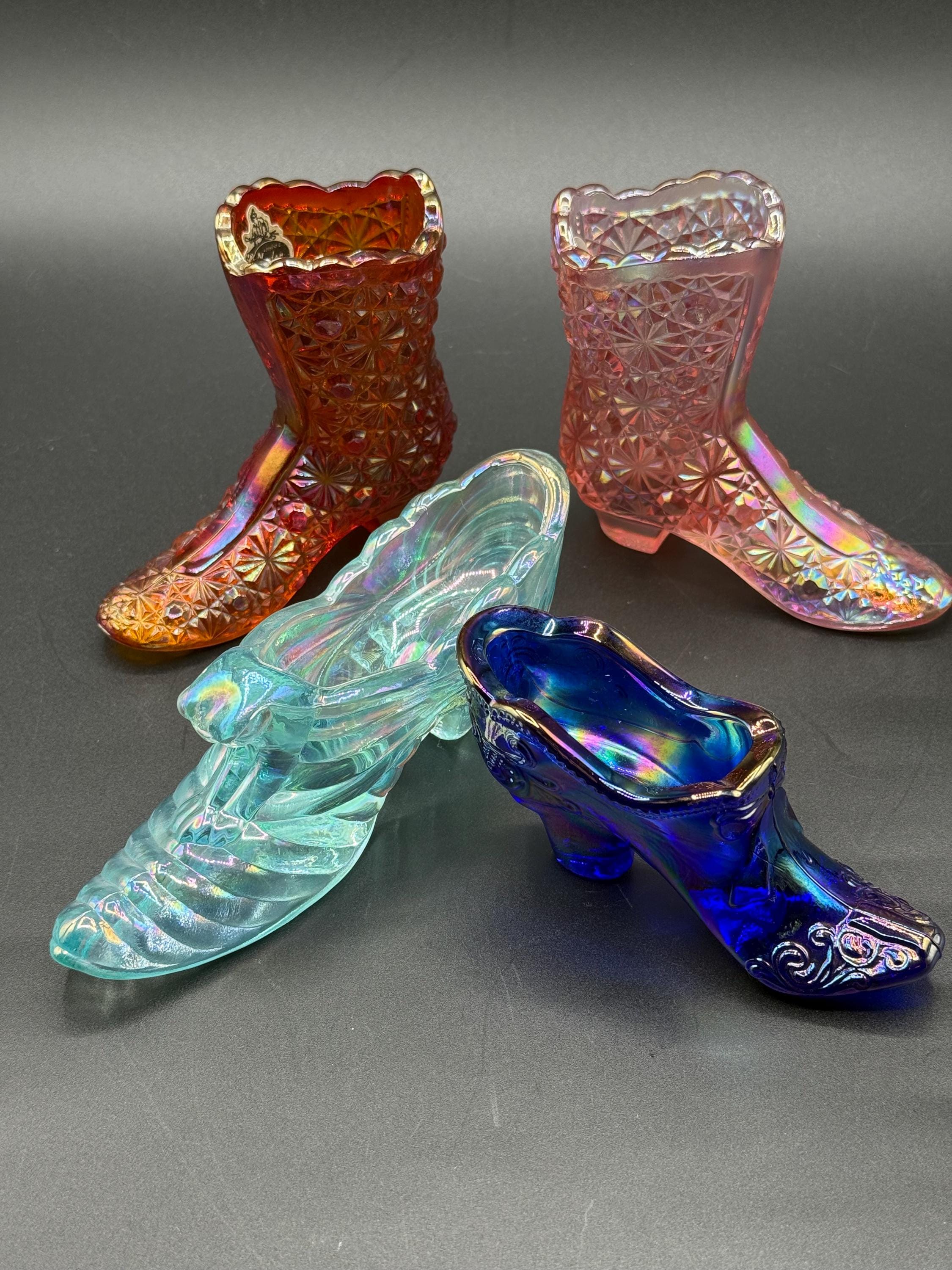 Fenton Glass Shoe - Etsy
