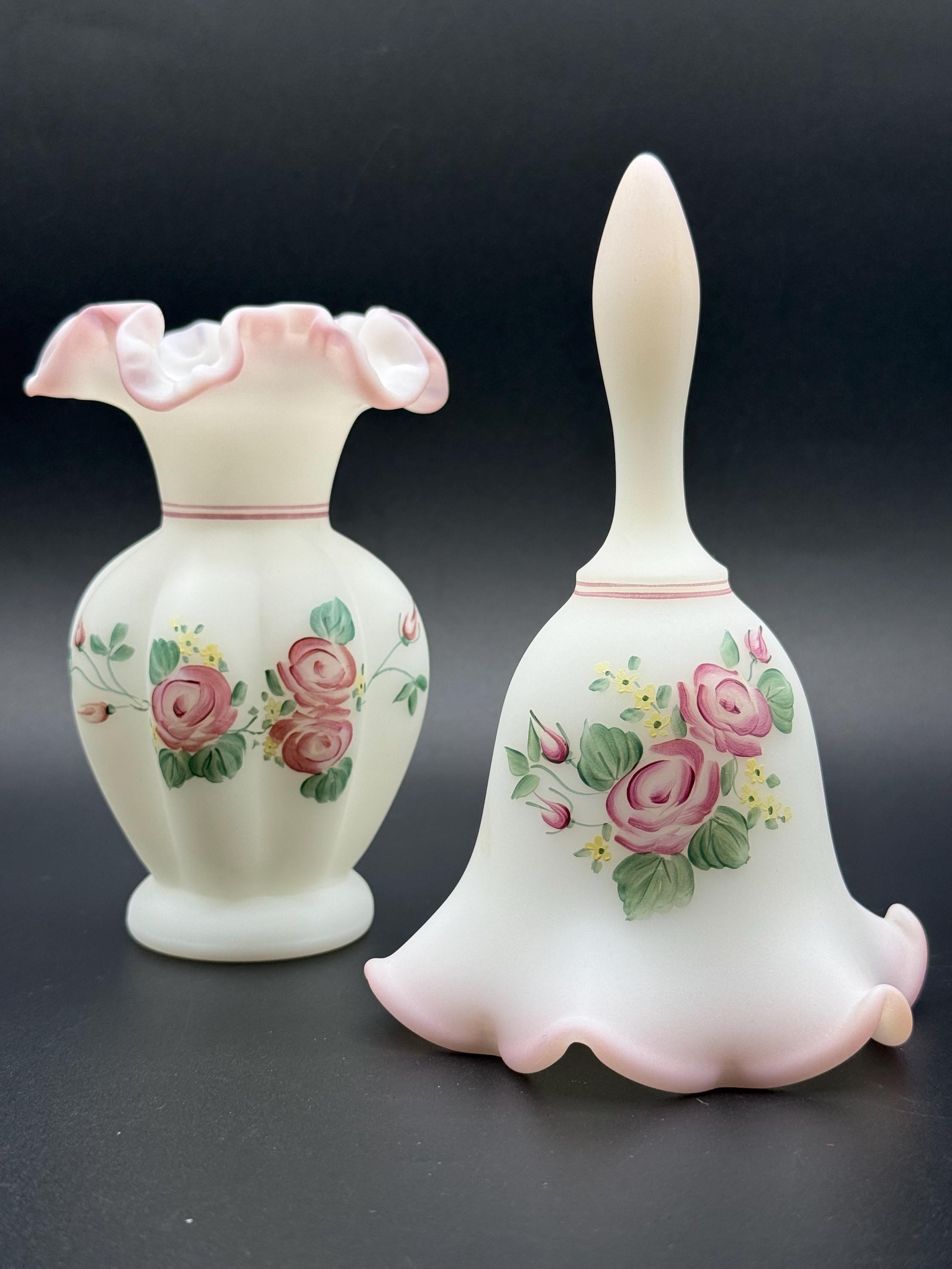 Fenton Pink Vase - Etsy