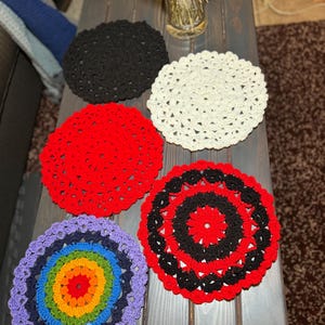 Hand-Crocheted Altar Mat: Ritual Crochet Doily - Color Choice