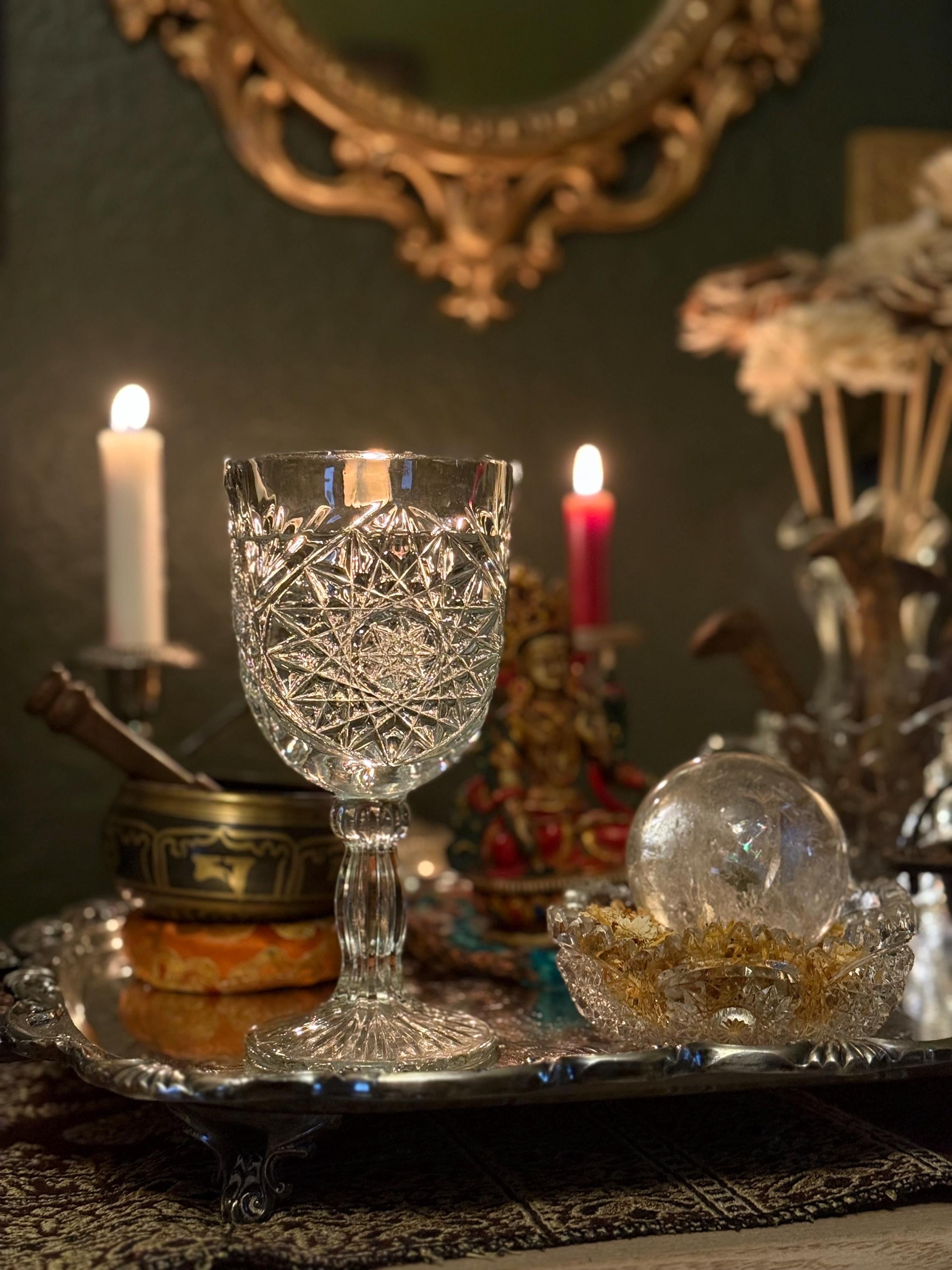 Vintage Crystal Goblets - Etsy