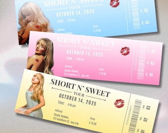 Sabrina Carpenter Short N' Sweet Tour Commemorative Concert Ticket