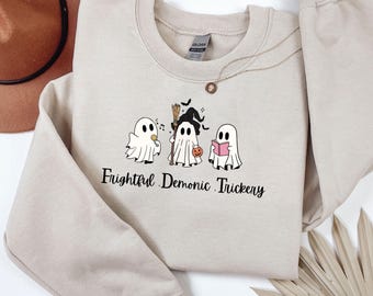Subtle Anti Trump Halloween Sweatshirt, FDT Halloween Sweater, Political Halloween crewneck, Liberal Spooky Season outfit, FDT Fall sweater