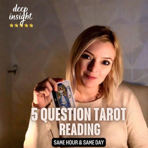 5 Fragen Tarot-Lesung, Schnelle und genaue Tarot-Kartenlesung, Ehrliche Psychische Lesung am selben Tag, Realistisches Tarot, Vertrauenswerte Tarot-Erkenntnis