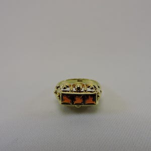 Gold Ring Citrine Gemstone Ring Yellow Stone Ring Gift for Her Birthday Gift Jewelry Elegant Ring Citrine Jewelry 14k Gold Ring