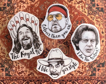 The Big Lebowski Vinyl Laptop Sticker | Phone Decal Set