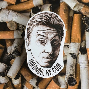 Pulp Fiction's "Yolanda, Be Cool" Vinyl Laptop Sticker | Phone Decal