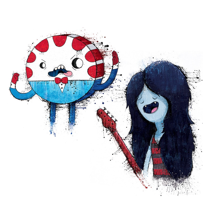 Adventure Time Collection 5 Separate Prints  12x18 signed image 2