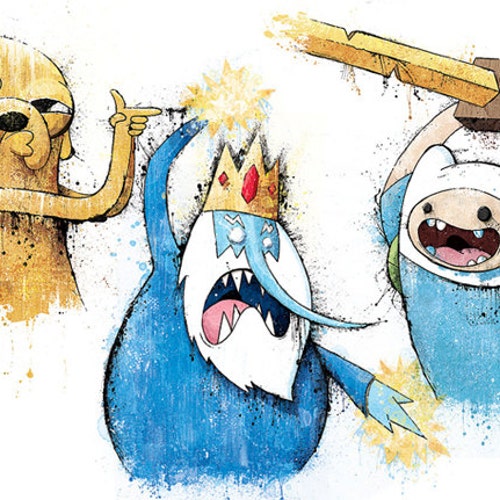 Adventure Time Collection (3 Separate Prints) - 12x18 signed and dated art print poster
