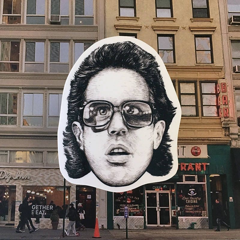 Jerry Seinfeld Vinyl Laptop Sticker | Phone Decal