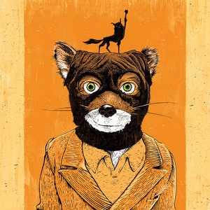 Fantastic Mr. Fox's "Fox Yeah!" - 12x18 signed and dated art print poster