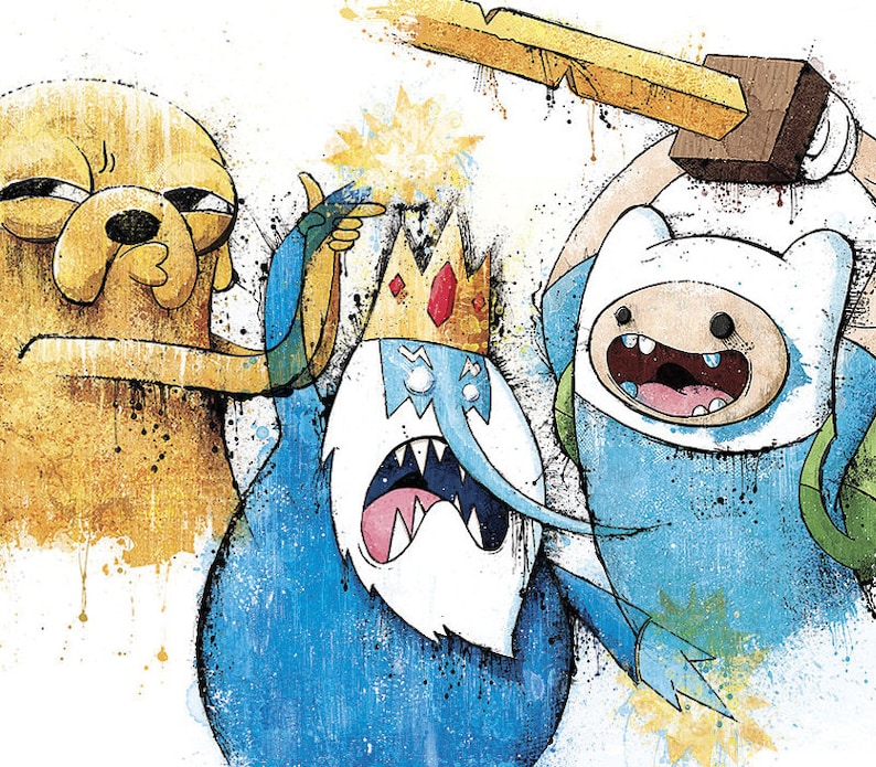 Adventure Time Collection 5 Separate Prints  12x18 signed image 1
