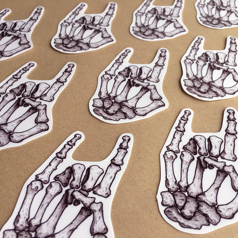 Bones Vinyl Laptop Sticker | Phone Decal - Etsy
