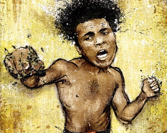 Muhammad Ali's "All These Kings" - 18x24 archival art print poster