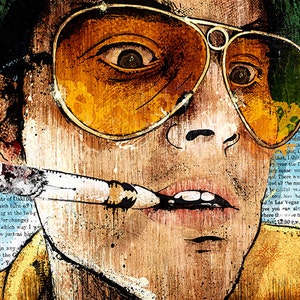 Fear and Loathing's "Keep Your Eyes Peeled" - 12x18 signed and dated art print poster