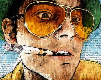 Fear and Loathing's "Keep Your Eyes Peeled" - 12x18 signed and dated art print poster