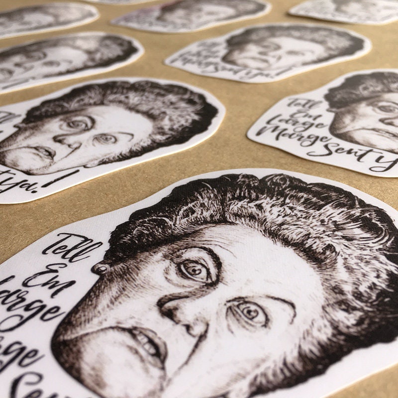 Large Marge Sticker Large Marge Vinyl Laptop Sticker | Phone Decal - Etsy
