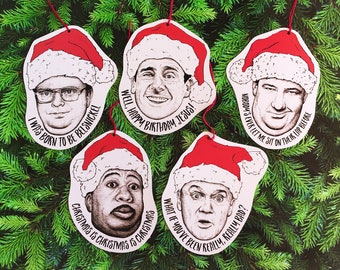 The Office Paper Christmas Tree Ornament Set of 5