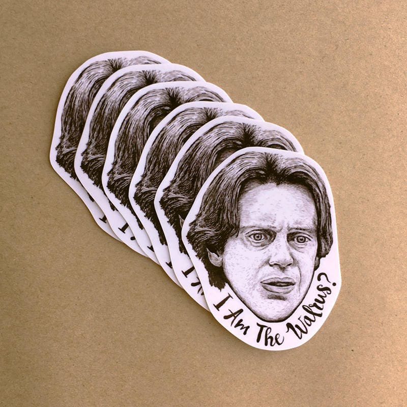 Adesivo Vinile 'The Dude' Da Il Grande Lebowski, Bianco Russo, 14x13 Cm, Perfetto Per Laptop E Bowling