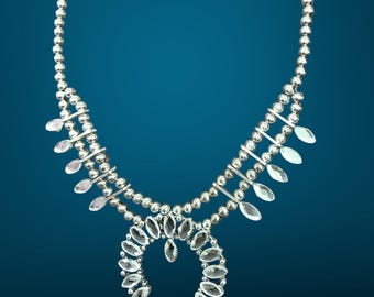 Handmade Squash Blossom Necklace 738321