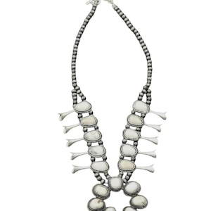 Squash Blossom Turquoise Necklace 732760