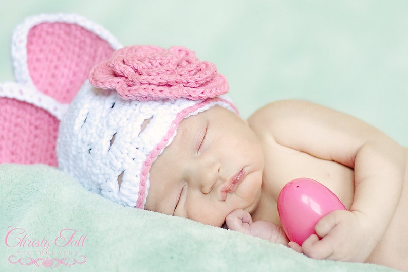 Hoppy Easter Bunny Crochet Beanie for Boy or Girl Newborn to Etsy