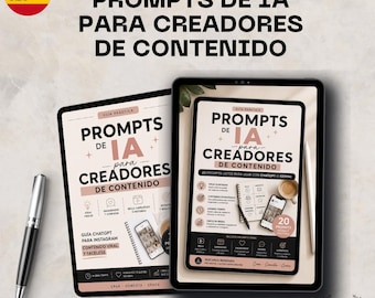 Invites du créateur de contenu IA, idées de bobines Instagram, guide du marketing numérique (espagnol)