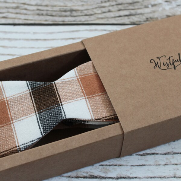 Plaid Bow Tie Men Etsy