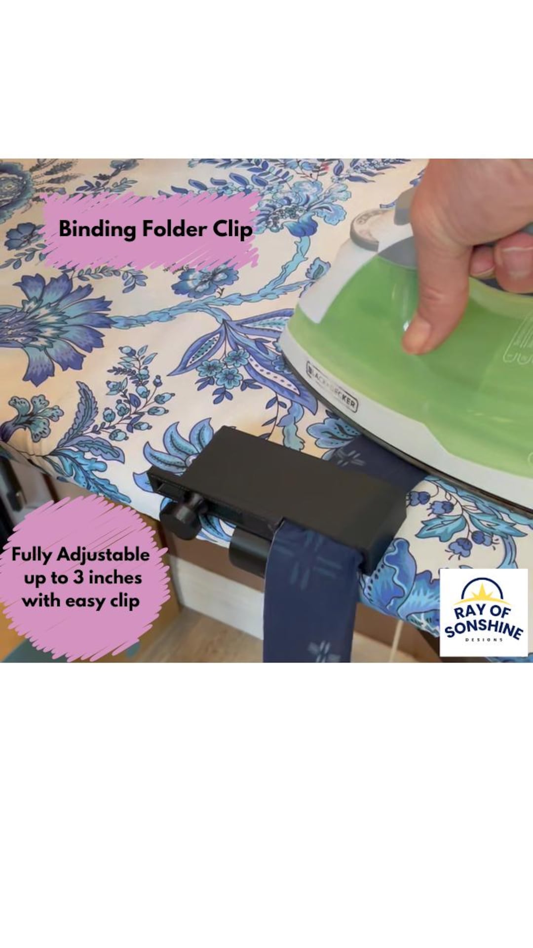 Binding Folder for Quilt Binding, Fully Adjustable Width up to 3 Inches ...