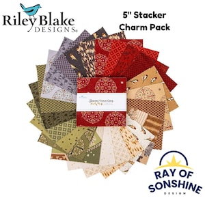 Pacote de enfeites para costurar sua aveia, 5&quot; - Riley Blake Designs - 42 peças pré-cortadas