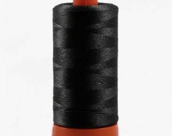 Mako Cotton Thread Solid 50wt 1422yds Black TH-AU2692