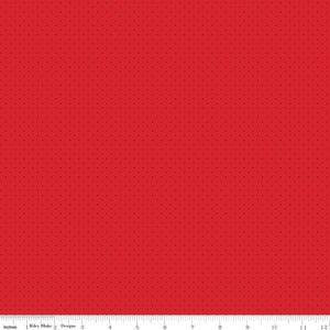 Tessuto di cotone per quilting Pindots Strawberry American Jane Riley Blake tagliato su misura