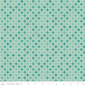 Tissu sauge avec patch floral Farmer's Daughter par mètre ou Fat Quarter | Créations Riley Blake