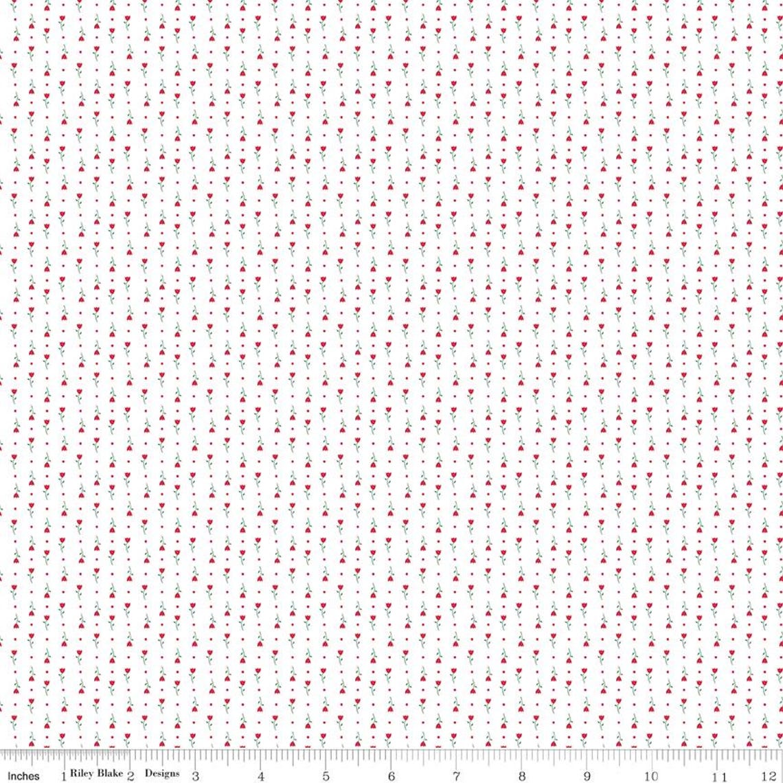 Hush Hush 5 Tiny Tulips - Riley Blake Designs - Cotton Fabric by the ...