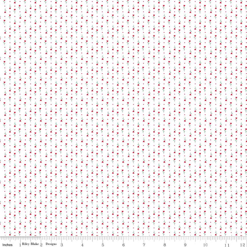 Hush Hush 5 Tiny Tulips - Riley Blake Designs - Cotton Fabric by the ...