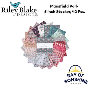 Mansfield Park 5&quot; Stacker (Charm Pack) - Riley Blake Designs - Precuts  5-15190-42