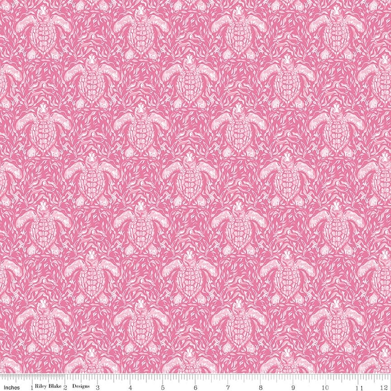 Reef Turtles Pink - Riley Blake Designs - Cotton Fabric by the Yard ...