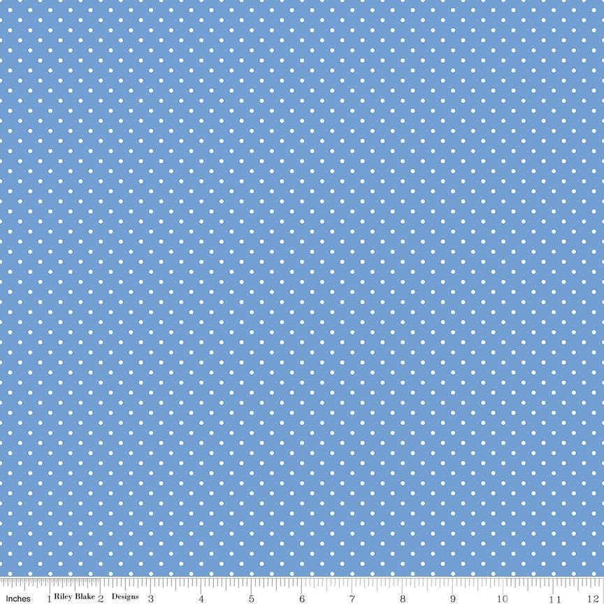 Swiss Dot Blueberry - Riley Blake Designs - Cotton Fabric by the Yard ...
