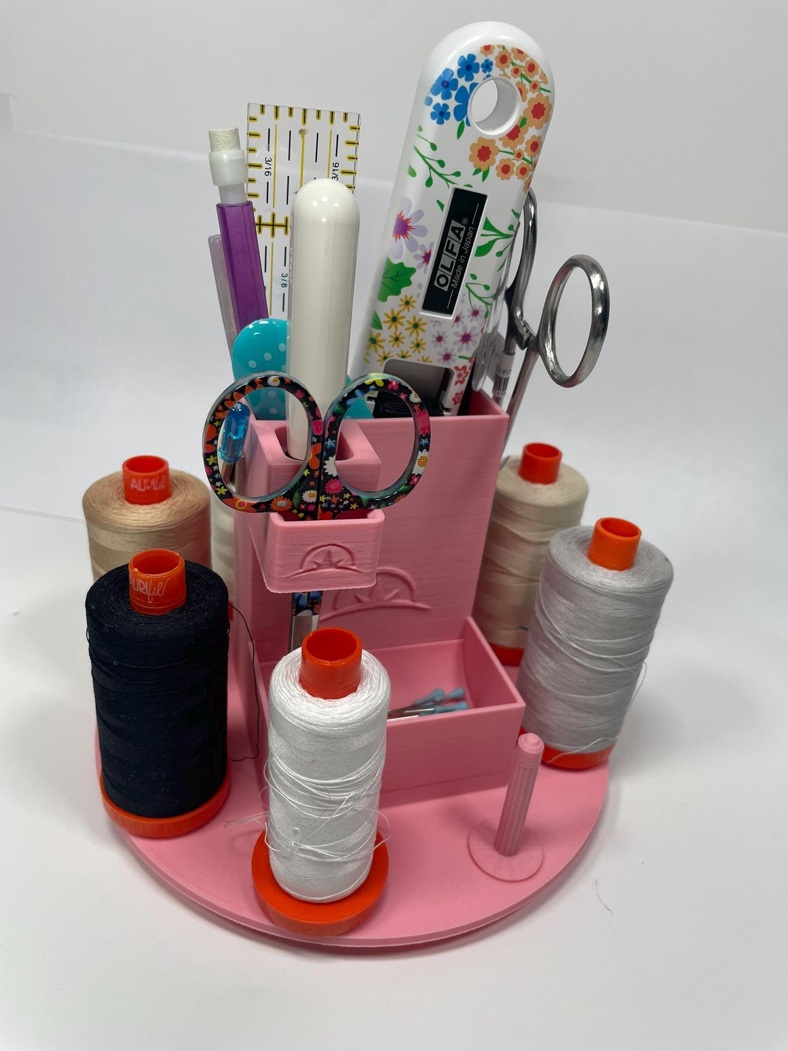 Sewing Caddy Carousel Tower, Thread Holder and Tool Organization - Etsy