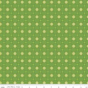 Autumn Afternoon Crosshatch C14876-GRÜN - Riley Blake Designs Autumn Afternoon - Baumwollstoff Meterware