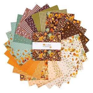 The Awe of Autumn 10&quot; Stacker Bundle - Riley Blake Designs - 42 Stück Precut - 10-16190-42