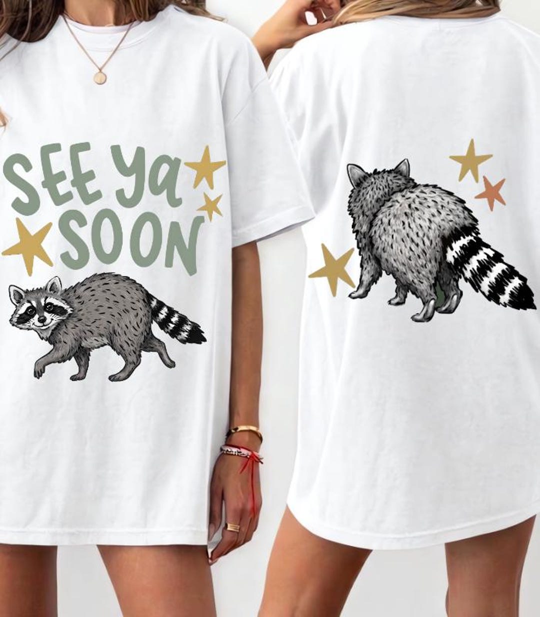 See Ya Soon Raccoon PNG | Woodland Animal Goodbye Sign | Cute Forest ...