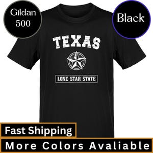 Texas Lone Star State T-Shirt, Vintage Texas Pride Tee, Southern Western Shirt, Texas Tee, Gift for Texans, Cowboy Style Shirt