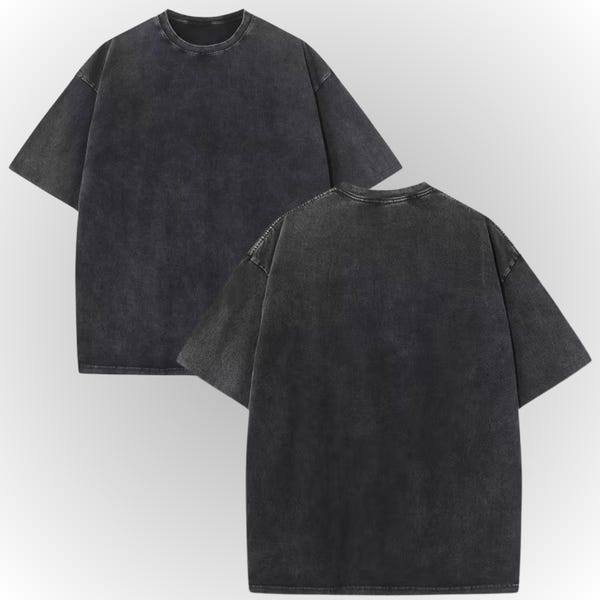 Acid Wash Oversized Shirt, Mineral Wash Retro Vintage T Shirt, Stone Mineral Wash 90s Style Top, Distressed Unisex 100% Cotton Grunge Tee