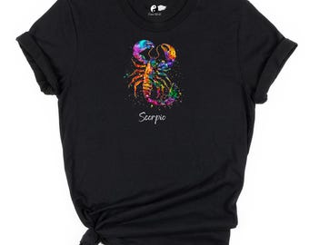 Scorpio Zodiac Sign Unisex Tee - Black Shirt
