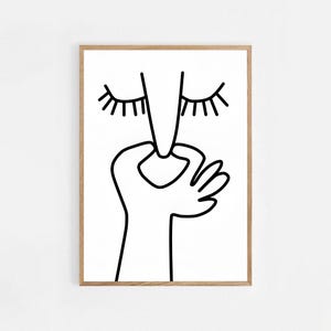 Zabawny plakat toaletowy Dekoracja ścienna do łazienki Zły zapach Humorystyczny obraz ścienny Toaleta gościnna Pobierz cyfrowo sztukę Nowoczesny minimalistyczny design