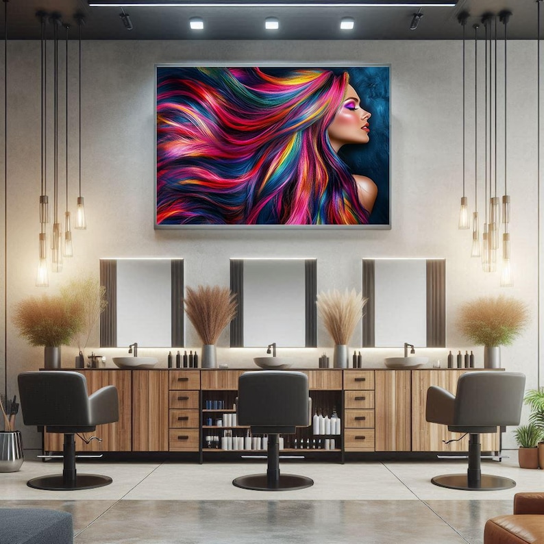 Hair Salon Wall Art Print, Modern and Exclusive Poster! - Etsy