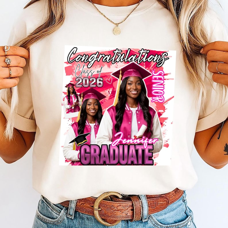 Graduation shirt bundle with modern and colorful styles