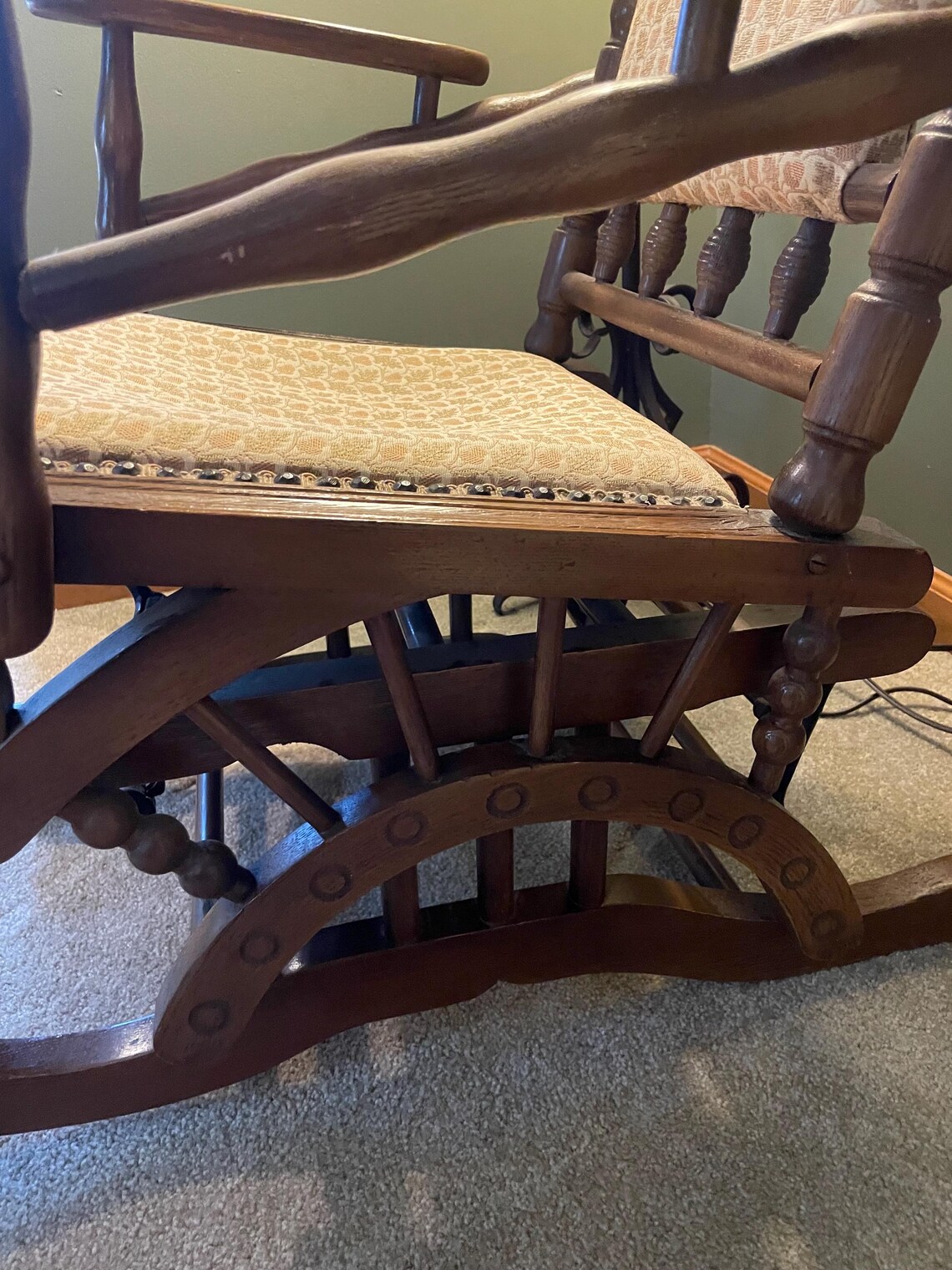 Vintage English Antique Eastlake Rocker Victorian Rocking Chair, Circa ...