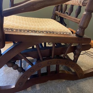 Vintage English Antique Eastlake Rocker Victorian Rocking Chair, Circa ...