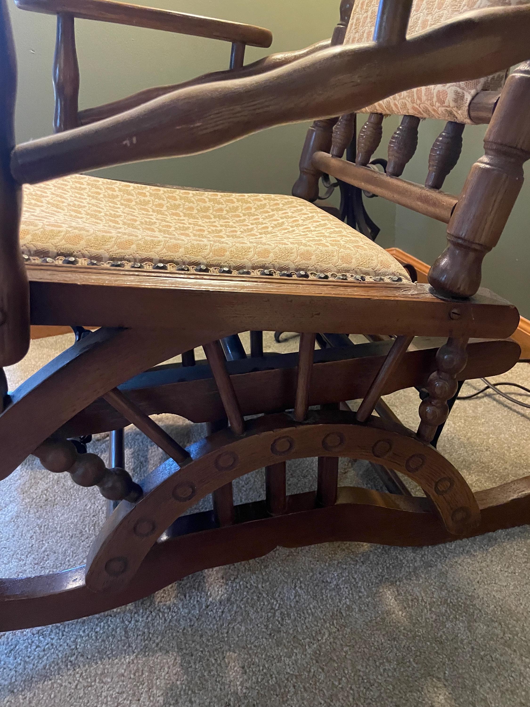 Vintage English Antique Eastlake Rocker Victorian Rocking Chair, Circa ...